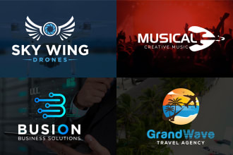 design minimalist logo for your business brand website or company