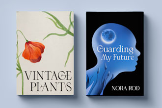 design modern book cover or ebook cover