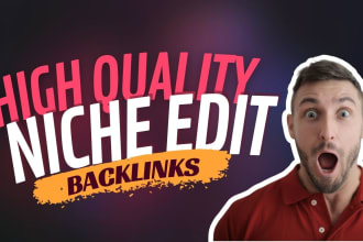 do blogger outreach for niche edits backlinks
