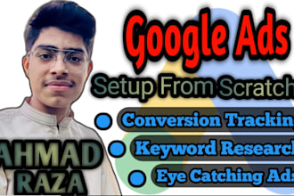 set up high quality google adwords PPC campaign from scratch