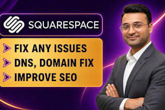fix squarespace issues, update dns and improve SEO