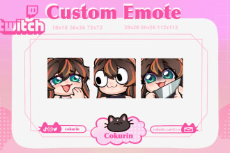 create custom anime twitch emotes or sub badges