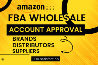 open wholesale accounts with distributor or wholesaler for amazon fba wholesale