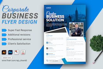 design professional business flyers or marketing poster