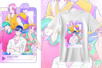 draw your bias as kpop demon hunter style for merch event