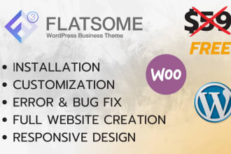customize flatsome woocommerce website for your store