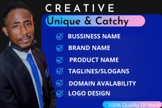 brainstorm your business name with domain, logo, slogan