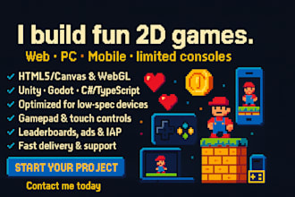 create basic 2d videogame in unity