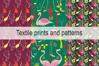 design patterns and prints for textile