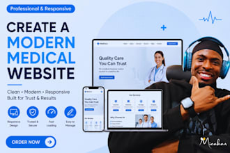 create a professional medical website online pharmacy store