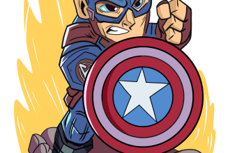 create flat funny cartoon character mascot