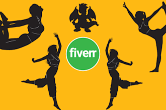 make an expert silhouette vector pictures in under 24 hours