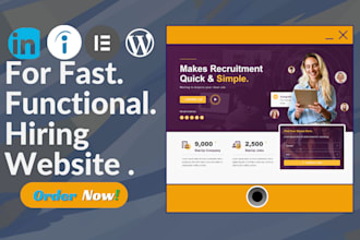 create recruitment website, job board website, staffing agency website