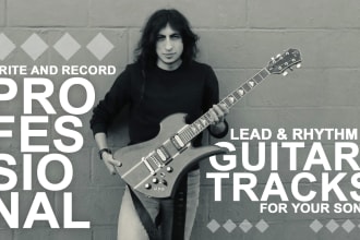 write and record professional guitar tracks for your song