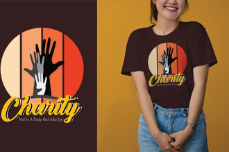 design healthcare, charity nonprofit t shirt