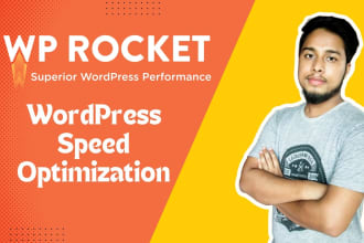 wordpress speed optimization with wp rocket within 1 hour