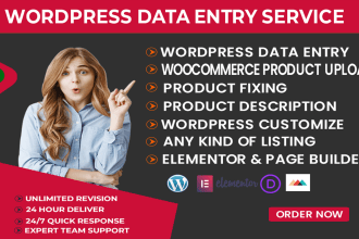 do wordpress data entry