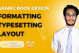 do arabic ebook, paperback formatting and layout design for amazon kdp