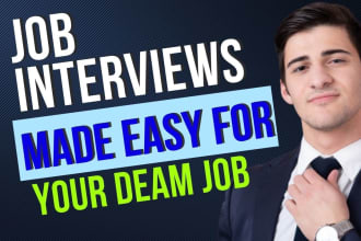 provide job mock interview coaching