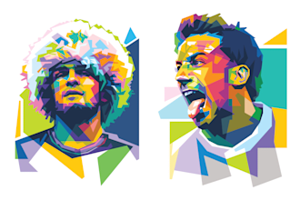 draw a wpap pop art portrait of your photo