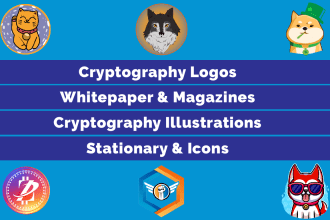 do all futuristic cryptocurrency graphic design work