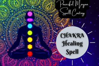 cast strong chakra healing and energizing spell