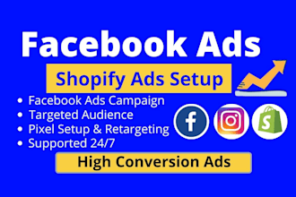 setup and manage effective facebook, instagram ads campaign