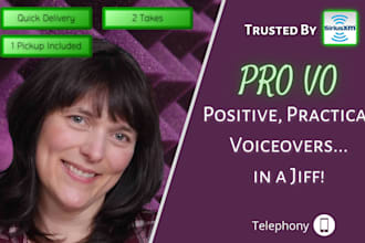 record your phone phone greeting or IVR in a friendly voice