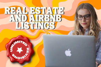 write your real estate and airbnb descriptions