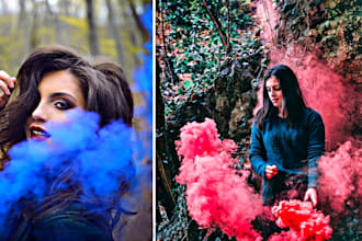merge your photos with smoke realistically