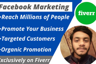 do organic facebook marketing and promotion