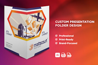 design custom presentation folders for business branding