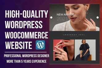 design ecommerce website online store with wordpress woocommerce