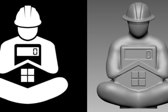 turn your logo design into a 3d printable models