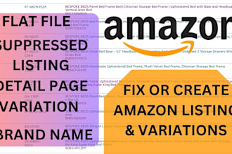 create amazon product listing or fix amazon listing errors