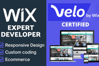 make wix or wordpress website for any niche both front end and back end