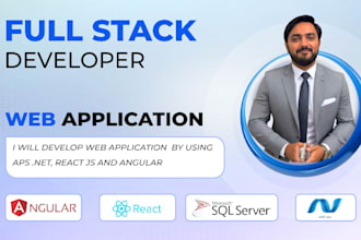 be your full stack developer in asp dotnet, react and angular to develop website