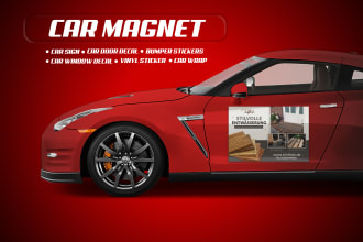 make attractive printable car magnets for any business