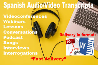 transcribe spanish audio or video to text quickly and accurately