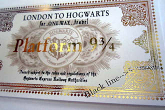 send a Harry Potter fan a flawed Hogwarts Express ticket