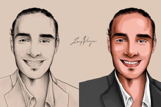 draw realistic portraits for you