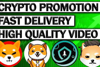 promote crypto projects on my youtube channel