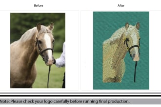 do human, animal pet images to embroidery digitizing in dst