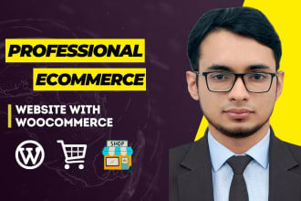 create professional wordpress ecommerce website with woocommerce