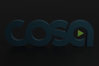 transform any 2d logo into 3d and do a simple animations
