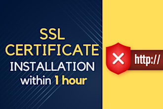 install SSL certificate within 1 hour