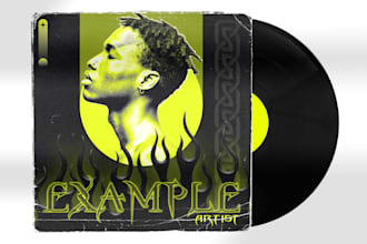 design hip hop rap trap dark edgy album or single cover