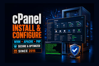install, configure or fix any cpanel issues
