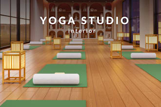 design yoga studio, spa, and fitness center interior