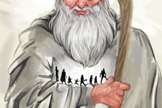 draw an amazing fantasy portrait for your original character